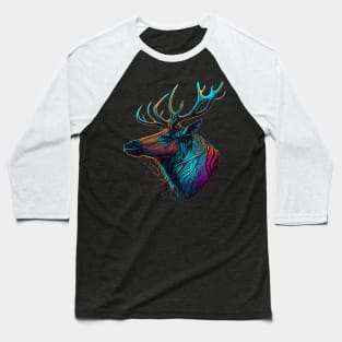 Colorful Elk Baseball T-Shirt